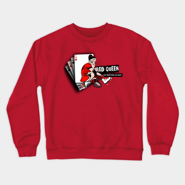 Red Queen Crewneck Sweatshirt by SpicyMonocle